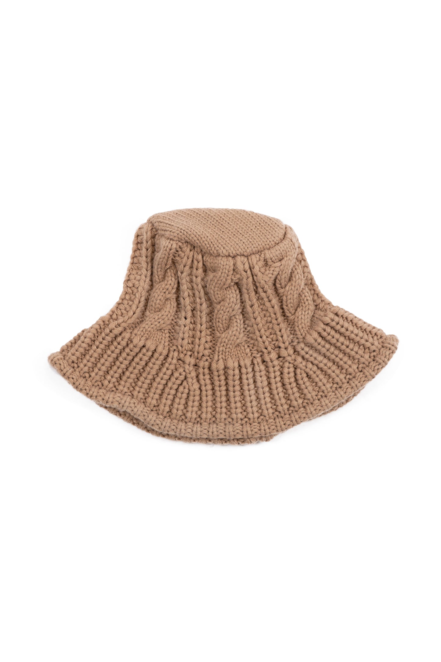 Bucket Hat With Cable Detail